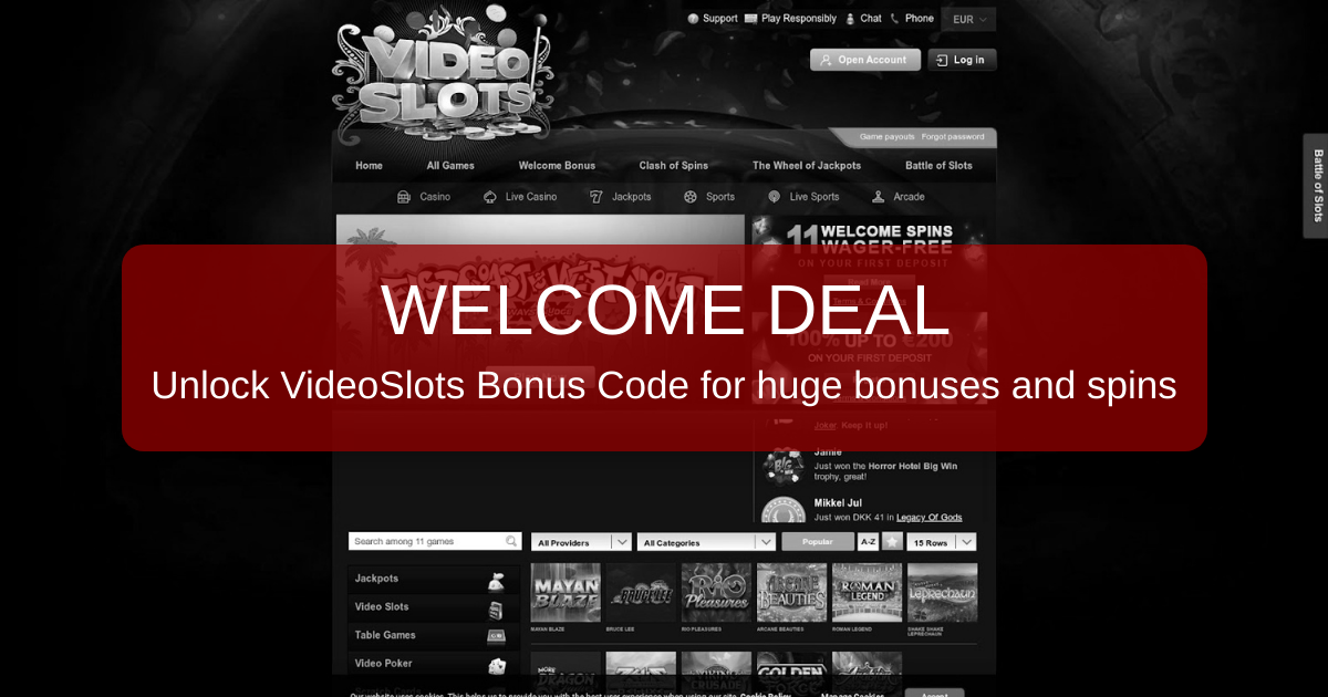 VideoSlots Bonus Code 2026 - Trusted USA Review